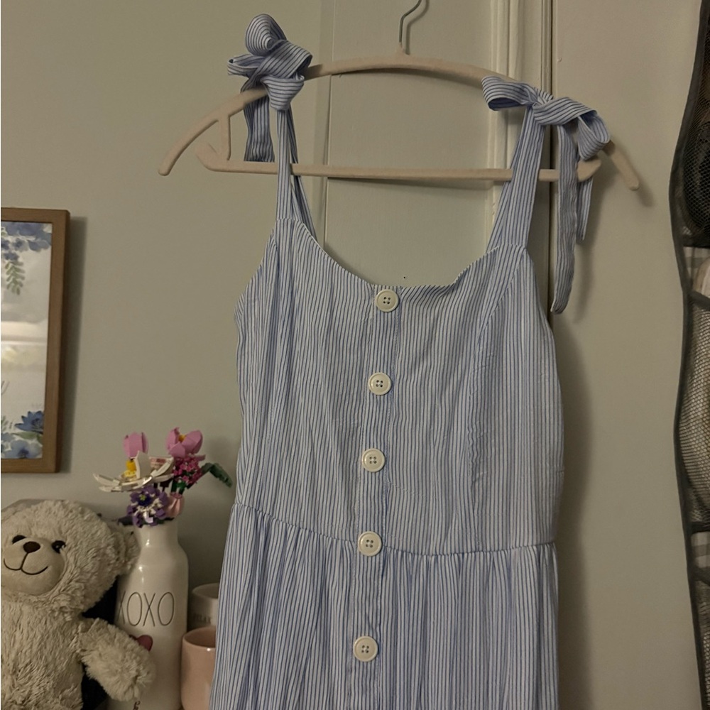 Blue Striped women Dress